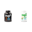 Vega Sport Premium Vegan Protein Powder Chocolate (45 portioner) 30g Plant Based Protein & Protein och Greens Protein Powder, Vanilla - 20g Plant Based Protein Plus Veggies