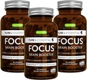Igennus Focus - Nootropic with 200mg Natural Caffeine, Methylated B Vitamins, L-Theanine, Taurine, L-Tyrosine, Clean Energy, Brain Booster & Cognitive Performance, Non Jittery, 180 Capsules