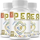 Palmitoylethanolamid med Luteolin & Turmeric - Mikroniserad Pea Supplement - USA Made - 180 tabletter