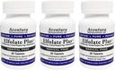 Plus 3mg 3 Pack L-Methylfolate Methyl Folate Methylfolate Medical Food Supplement Professional Strength Active Pure Potent 30 tabletter