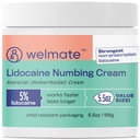 WELMATE 5% Lidocaine Hemorrhoid Relief Cream, Maximal Strength Anorectal Cream, 5,5 oz
