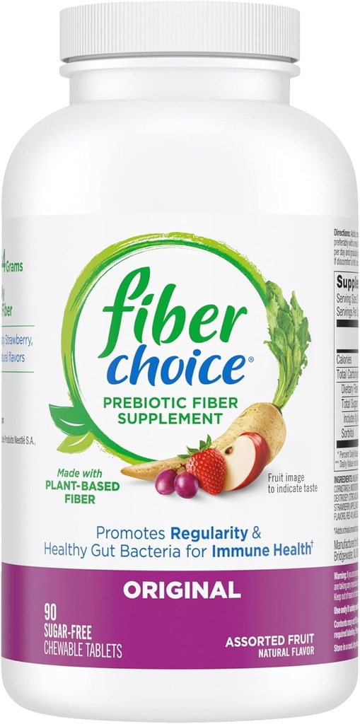 Fiber Choice Assorted Fruit 90 tabletter (Pack of 1) | Avvecklad av tillverkaren