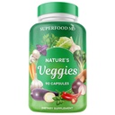 Superfood MD Veggies Supplement - 90 Veggie Capsules - Stöder energinivåer, Beta Carotene, Vitaminer och mineraler - Soja gratis - 90 greve