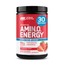 Optimum Nutrition Amino Energy Powder Plus Focus, med BCAA, Electrolytes och koffein, Juicy Strawberry, 30 portioner (Packaging May Vary)