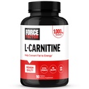 FORCE FACTOR L-Carnitine Supplement, L Carnitine Tartrate 1000mg kapslar för att konvertera fett till energi, stödja muskelåterställning och öka träningsprestanda, Vegan, icke-GMO, 90 tabletter