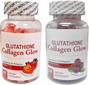 Generisk natur Glow Glutathione Collagen - Strawberry & Cranberry Flavor Bundle, 60 Chewable Gummies Varje