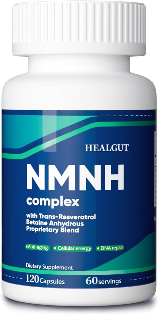 NMN Supplement Alternative for Aging Women: NMNH Liposomal (Dihydronicotinamide Mononucleotide) with Trans-Resveratrol & Betaine Anhydrous to Support NAD+ and Anti-Aging -120 Capsules