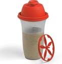 SIGNORA WARE Shaker Bottles | 17-Ounce Plastic Protein Shake Bottle för Meal Replacement Shakes & Smoothies, Beverages, Mixing Salad Dressing & Sauces, Margarita, & More