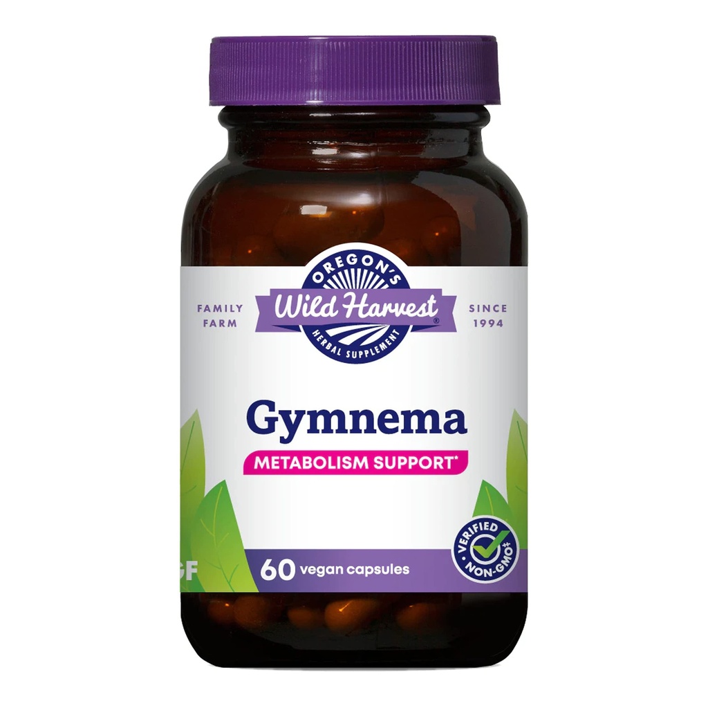Oregons Wild Harvest Gymnema Herbal Supplement Vegan Capsules, 60 Count