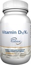 ZYCAL Vitamin D3/K2 Supplement (60 kapslar), förbättra ditt ben och gemensam hälsa, överlägsen benstöd, främja hälsosam funktion, öka immunsystemet, icke-GMO, glutenfri