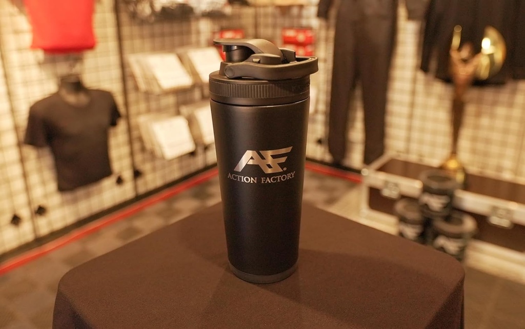 AF Logo Iceshaker isolerad rostfritt stål vattenflaska