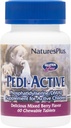 NaturesPlus Pedi-Active LECI-PS, DMAE Complex - 60 Chewable Tablets - Mixed Berry Flavor - Childrens Chewable Supplement, främjar hjärnhälsa, fokus - Vegetarian, Gluten-Free - 30 portioner