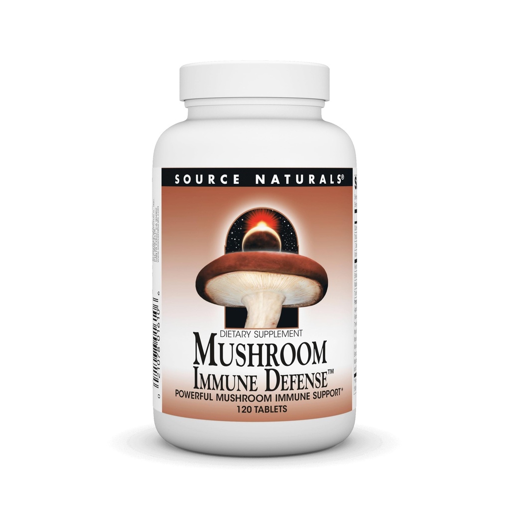 Källa Naturals Mushroom Immune Defense, 120 tabletter