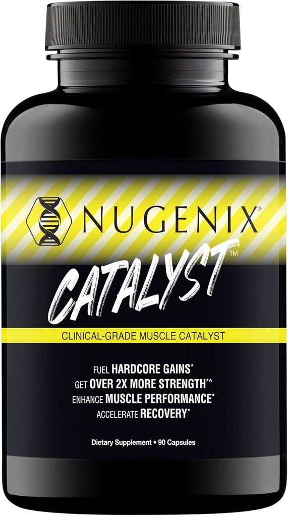 Nugenix Catalyst - Förbättrad muskelbyggare och muskelåterhämtning, tåg hårdare, öka prestanda - 90 kapslar