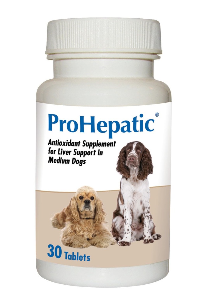 Prohepatic Liver Support Supplement för medelstora hundar (30 tabletter)