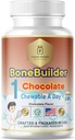 Kids Bone Builder 1 Chewable A Day Halal Vitamins Chocolate Flavor för 4-12 60 portioner