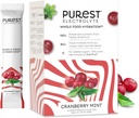 Känn Brainer New! Purest Electrolyte Cranberry Mint Powder Packets - Whole Food Hydration - Organic Freeze-Dried Fruits och Solar Sea Salts för Ultimate Electrolyte Balance