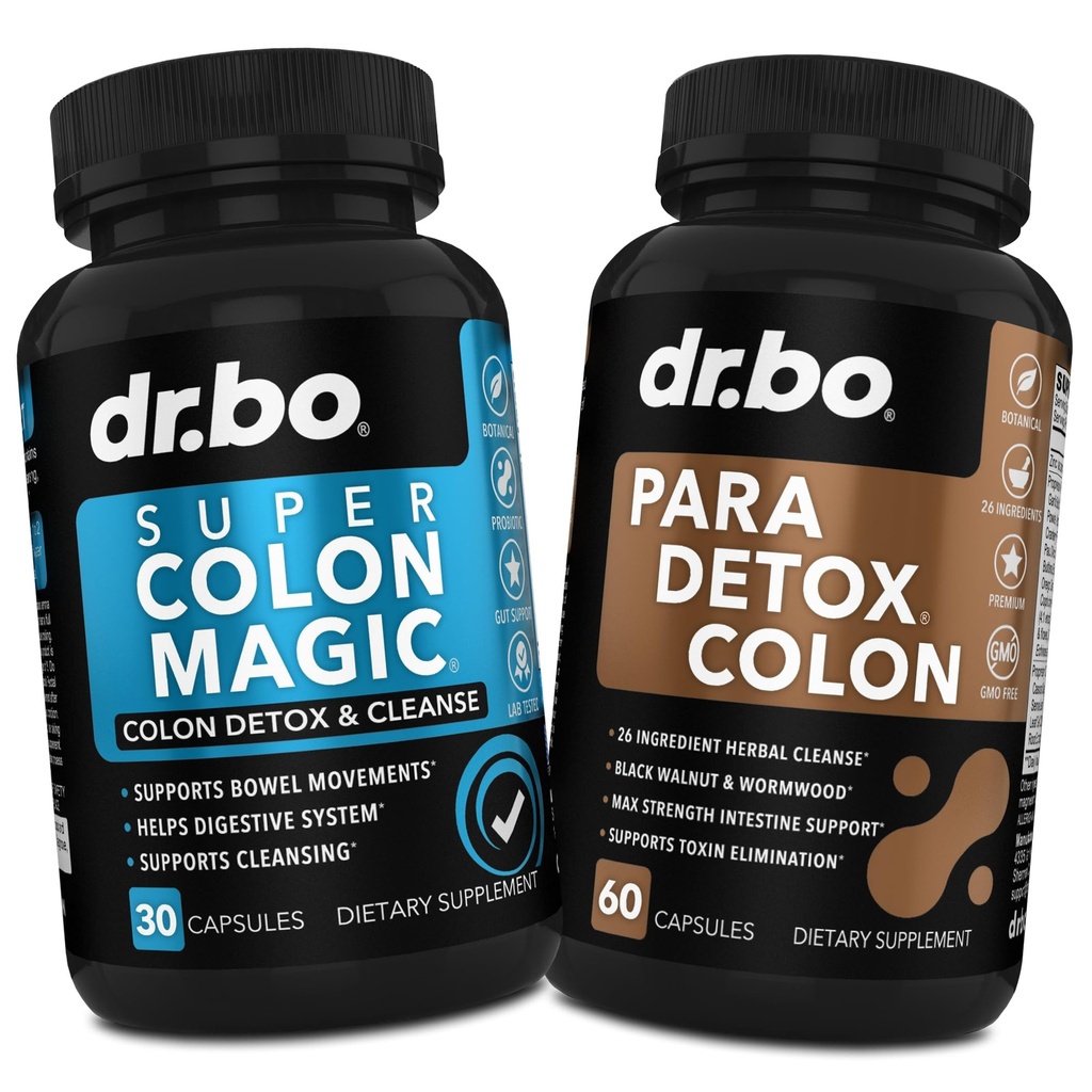 Colon Cleanser Detox & Body Cleanse - 15 Day Colon Cleanse Pills med Probiotic & Intestinal Guard Cleanser - Poop Bowel Movement Supplements för Intestinal Stomach Bloating Gut Loss Support