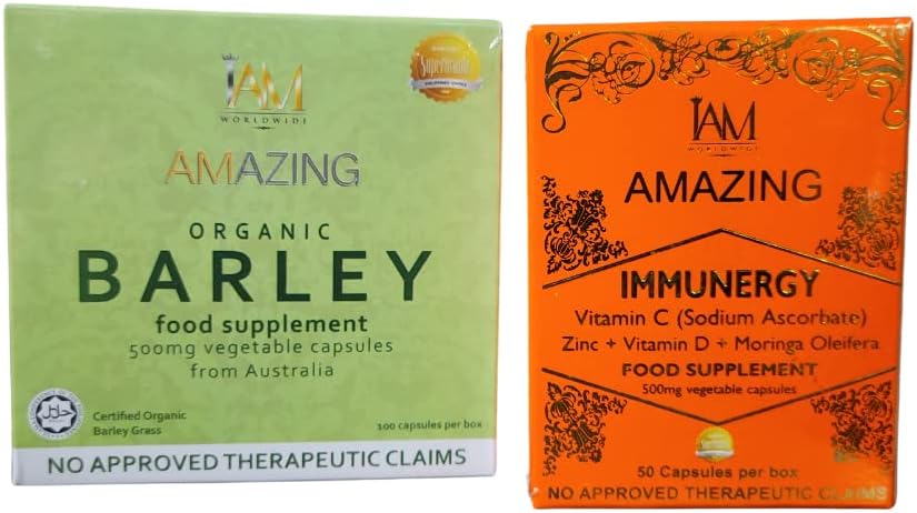 IAM Fantastiska rena organiska kapslar & IMMUNERGY Vitamin C