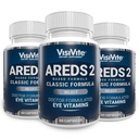 AREDS 2 Välj Eye Vitaminer för Macular Support - Vitaminer för ögon med Zeaxanthin Plus Lutein Macular Supplement - Premium Macular Health Formel - Ögontillskott - 60 kapslar - (Pack of 3)
