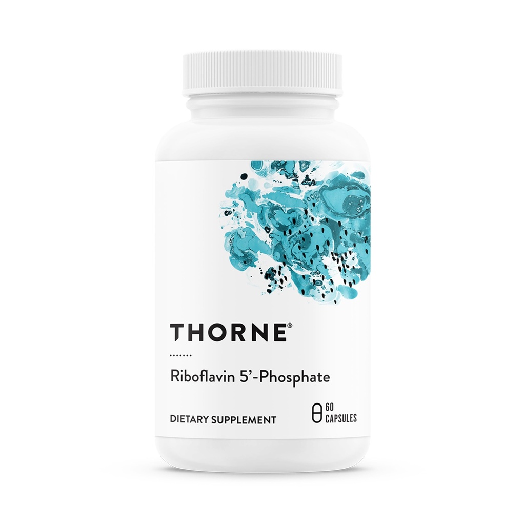 THORNE - Riboflavin 5'-fosfat - Bioaktiv form av vitamin B2 för metyleringsstöd * - 60 kapslar