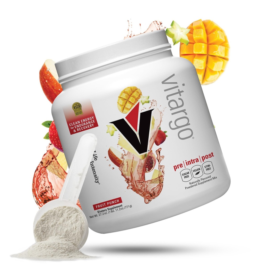 Vitargo Carbohydrate Powder, 2X Faster Muscle Glycogen Replenishment, 1,7 LB Fruit Punch, Pre, Intra & Post, Sugar-Free Complex Carb Powder för återhämtning, uthållighet & Muscle Gain, Made in USA