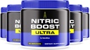 (5 Pack) Nitric Boost Ultra - Premium Daily Powder Blend i en burk, konstruerad för att hjälpa till att upprätthålla energi, stödja naturlig cirkulation och hålla dig igång, officiella recensioner (150 portioner)