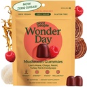 Plant People WonderDay Mushroom Gummies - Lion's Mane, Cordyceps, Chaga Mushroom Supplement för att stödja Immune System De-Stress Boost Mood & Energy i vuxna Natural, Vegan, Non-GMO (60 Count)