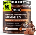 Kaffe smak Kreatinmonohydrat Gummies för män och kvinnor, innehåller L-Taurin + Vitamin B12, Betaine, L-Citrulline för förbättrad träningsuthållighet, muskelstyrka -120 greve