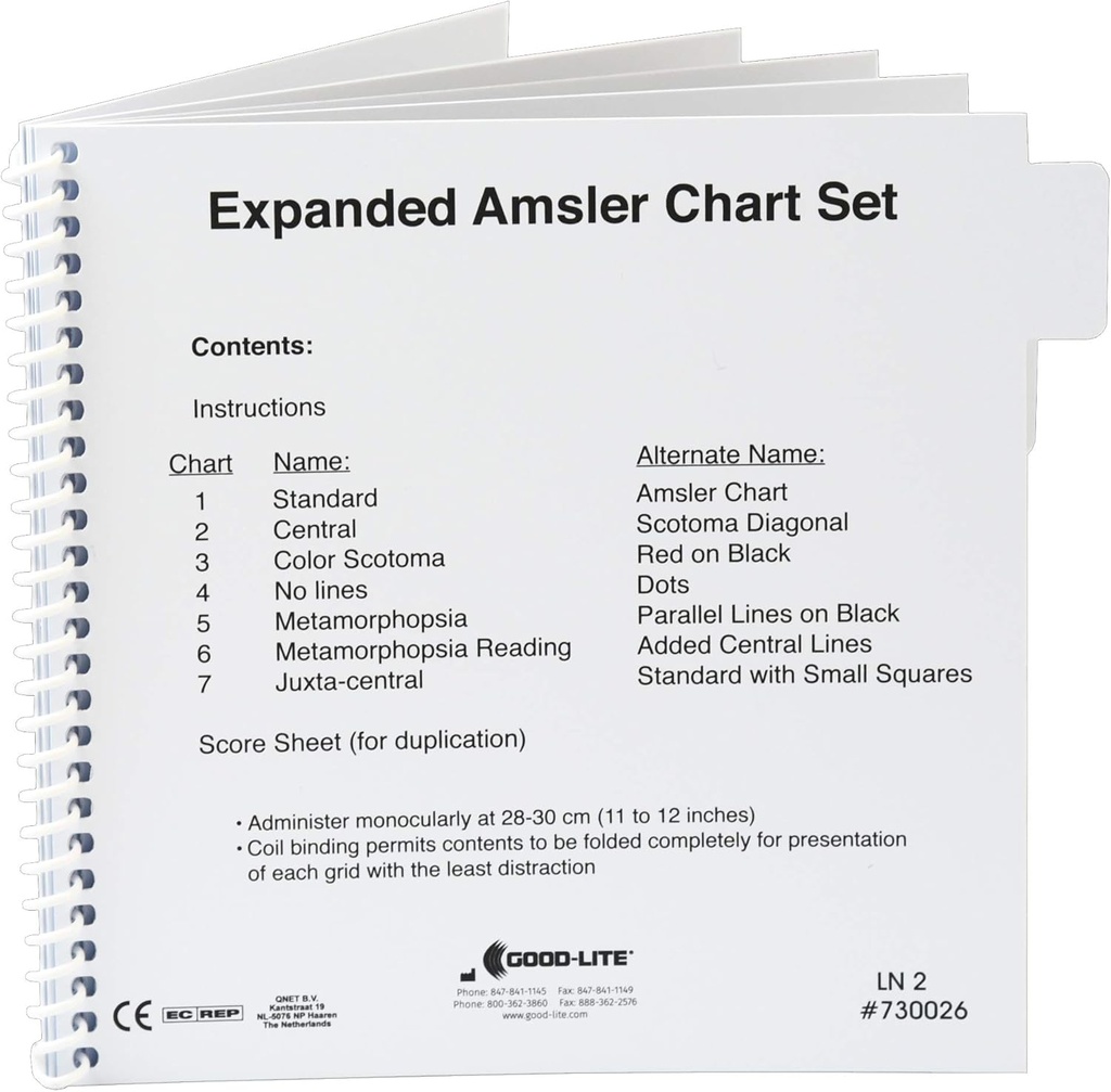 Amsler Grid Chart Set, expanderad