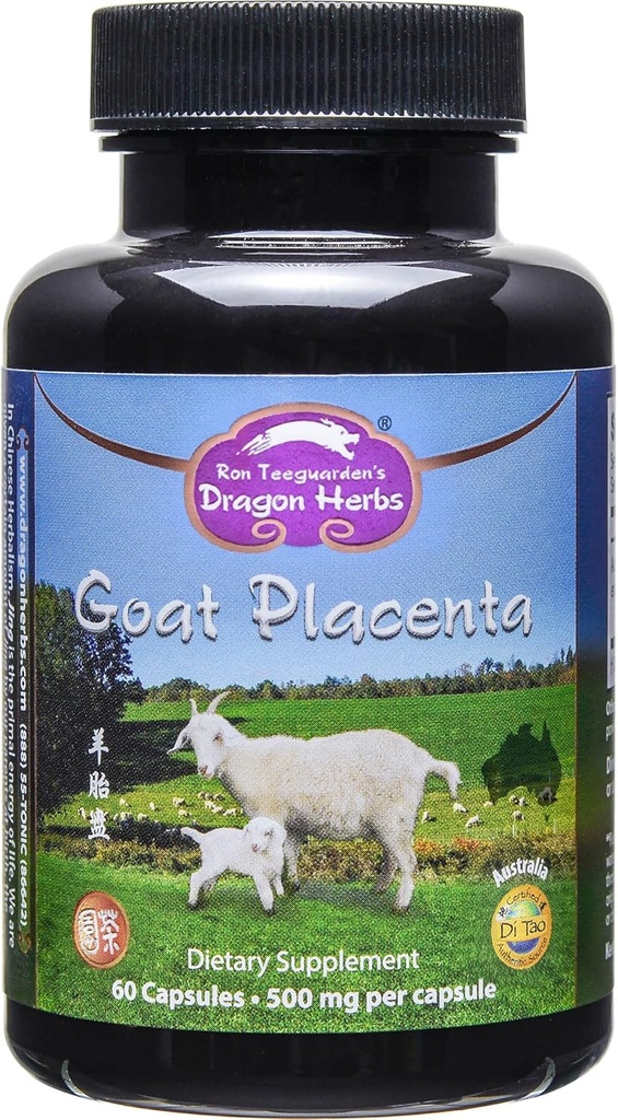 Dragon Herbs - Goat Placenta kapslar - 500 mg - 60 kapslar