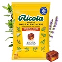 Ricola Original Herb Cough Drops, 115 Count, Cough Suppressant & Throat Relieving Drops med naturligt källad Menthol, Pleasing Herbal Taste för hosta & Throat Irritation Symptom Relief