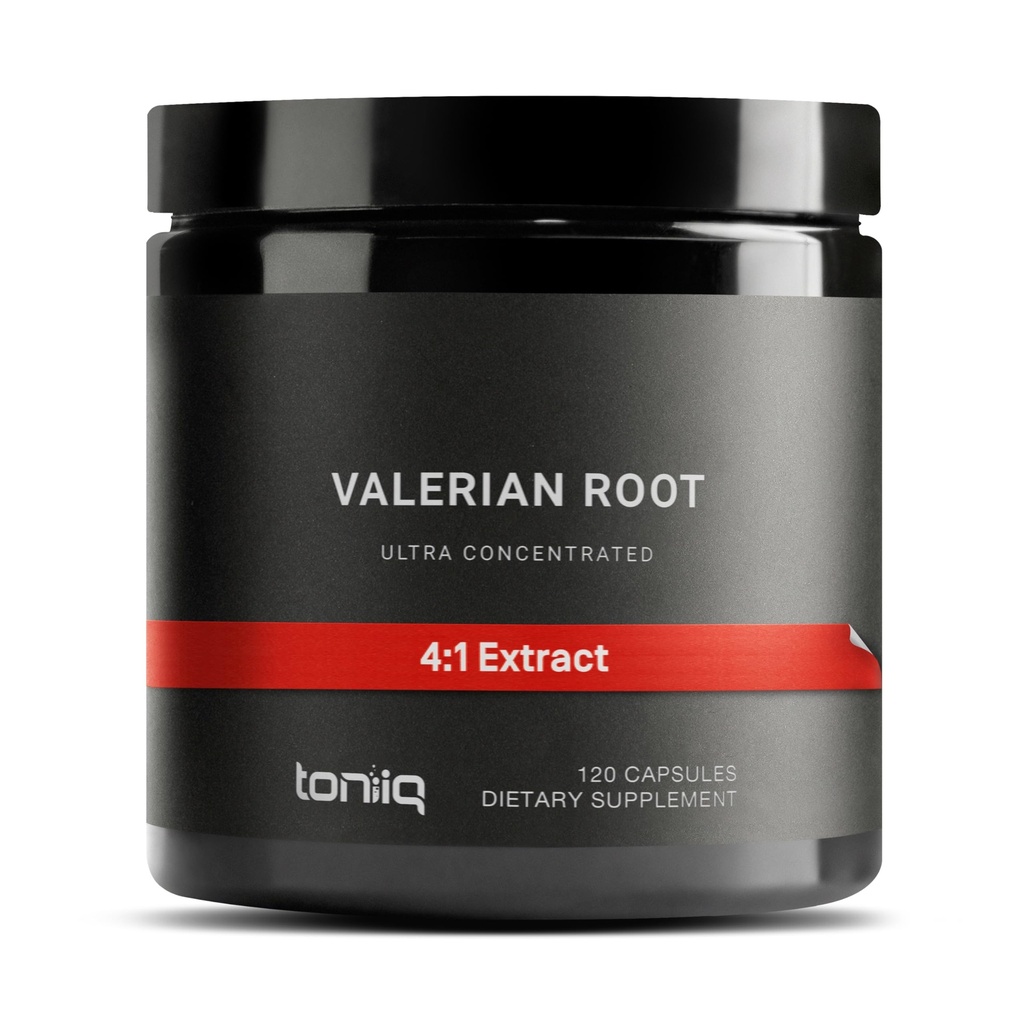 Valerian Root Capsules - Ultra High Potency 4:1 Extract - Mycket koncentrerad - Tredjeparts Lab Testad - 120 kapslar