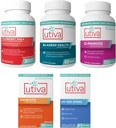 15% Bundle Utiva Cranberry PACs 30 Vegi Capsules + Utiva Bladder Hälsa 60 kapslar + Utiva D-Mannose 500mg 120 kapslar + Utiva Probiotic 30 försenad frisättning Vegi Capsules + Utiva UTI Test Strips