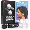 VIBES High Fidelity Concert Ear Plugs - Återanvändbart buller som minskar öronpropp för konserter, musiker, raves och levande händelser - Bekvämt hörselskydd för höga miljöer