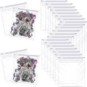 Pill Pouch Bags Zippered Pill Pouch Återanvändbar Pill Baggies Clear Plastic Pill Bags Self Sealing Travel Medicine Organizer Storage med Slide Lock för Cod Liver Oil, Pills och små objekt (36 Pieces)
