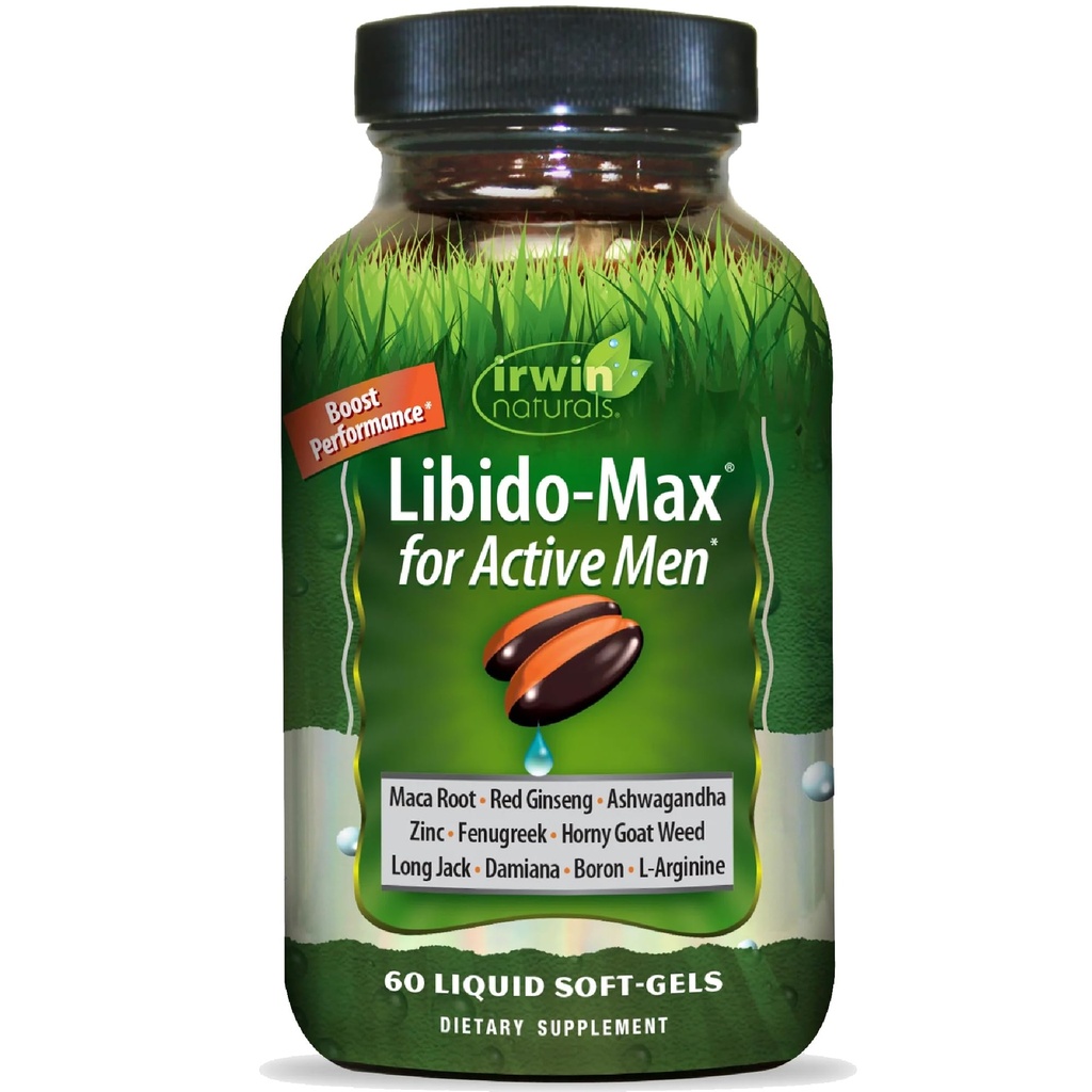 Irwin Naturals Libido-Max för aktiva män 60 Sgels