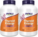NOW Foods Supplements, Thyroid EnergyTM, Iodine och Tyrosine Plus Selenium, Zink och Copper, 180 Veg Capsules (Pack of 2)