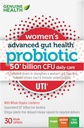 Genuine Health Women's Daily Probiotic för UTI Support, hjälper till att främja en hälsosam urinväg, multi-strain, organisk formel med kranbär, 30 kapslar