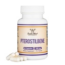 Pterostilbene Supplement 100mg Capsules (Tredje part testad) 60 kapslar, Superior till Resveratrol, Antioxidant för Longevity Support (Non-GMO, Gluten Free) av Double Wood
