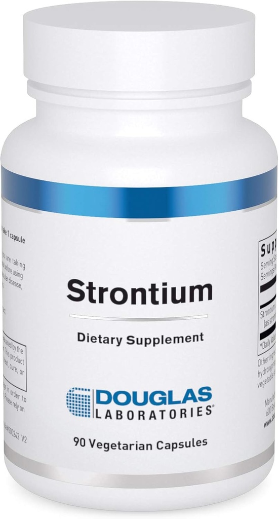 Douglas Laboratories Strontium | Spåra mineraler för att stödja hälsosam bendensitet | 90 kapslar