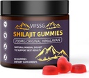 Shilajit Gummies, Sugar-Free Gummies, 500 Mg Shilajit Pure Himalayan Organic, Shilajit Supplement, Shilajit Resin, Gold Grade Nature Shilajit med 4 i-1 Komplex för energistöd, 60 Gummies