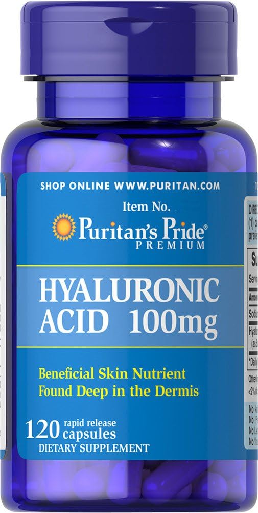 Puritans Pride Hyaluronsyra 100 mg kapslar, 120 greve