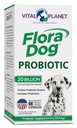 Vital Planet - Flora Dog Probiotic Capsules Supplement med 20 miljarder kulturer och 10 stammar, High Potency Immune och Digestive Support Probiotics for Dogs, 30 Delayed Release Capsules