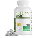 Bronson St John's Wort 700 MG per servering hypericum perforatum stöder en positiv humör - icke-GMO, 180 vegetariska kapslar