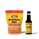 Bragg Premium 12 Ounce Nutritional Yeast Seasoning Pouch - Vegan, Gluten Free Cheese Flakes och Coconut Aminos, All Purpose Seasoning, 10 Oz, Single