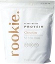 Rookie Wellness Plant-Based Probiotic Protein - Organic Pea Protein Powder med komplett Amino Acid Profile, Gut-Healthy Prebiotics & Probiotics, & Over 25 Vitaminer & Minerals (30 Servings, Chocolate)
