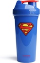 Smartshake Lite Justice League Superman Protein Shaker Bottle 800ml - BPA Free Leakproof Gym Protein Shakes Bottle för Protein Powder DC Comics Blue Water Bottle Superman Gifts