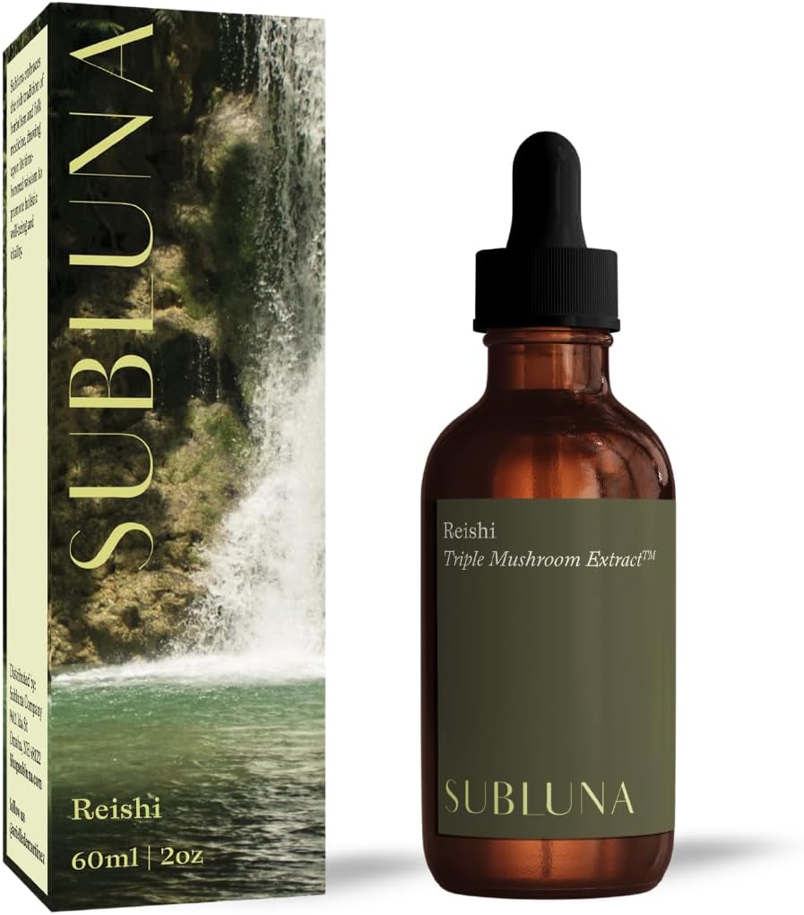Reishi Mushroom Triple Extract Tincture - Immune Support, Stress Relief & Mood Balance Supplement - Kraftfull Adaptogen - Maximal Potency Liquid Drops för humör och avkoppling