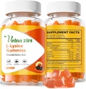 L-Lysine Gummies 1000mg, Chewable Lysine Supplements for Adults, Sugar Free Lysine for Cold Sore * Behandling, Immune Support med vitamin, hud och läppar hälsa *, Vegan, Non GMO, 60 Counts